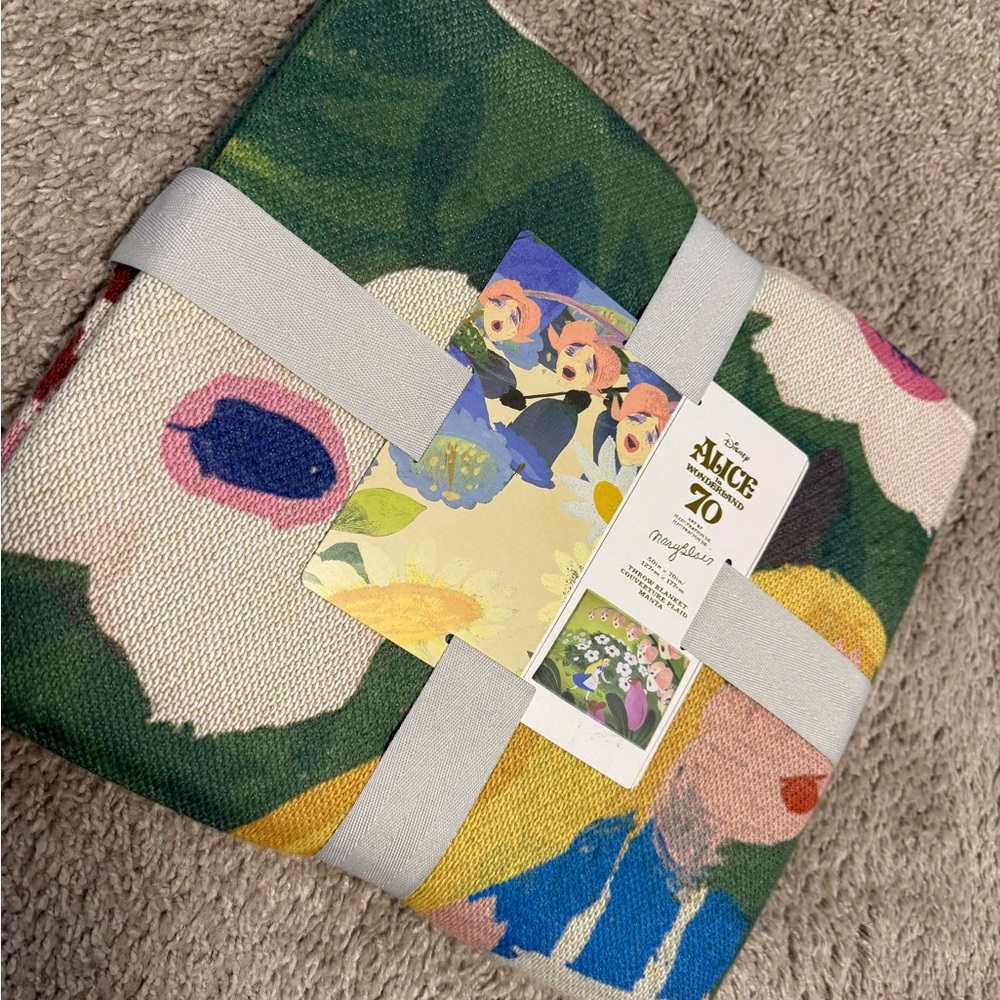 Disney Alice in Wonderland Mary Blair Throw Blanket